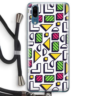 8-bit N°4: Huawei P20 Transparant Hoesje met koord