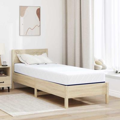 Matrassen Wit, Blauw 80 x 200 cm 100% polyester jacquard stof