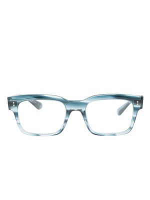 Oliver Peoples lunettes de vue à monture rectangulaire - Bleu