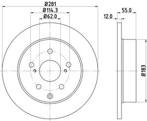 Remschijf 8DD355118881