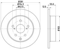 Remschijf 8DD355118881