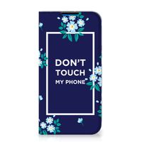 iPhone 14 Pro Max Design Case Flowers Blue DTMP - thumbnail