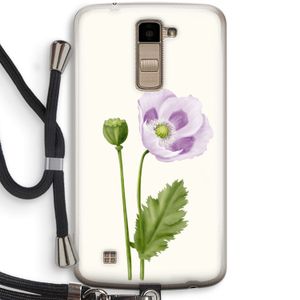 Purple poppy: LG K10 (2016) Transparant Hoesje met koord
