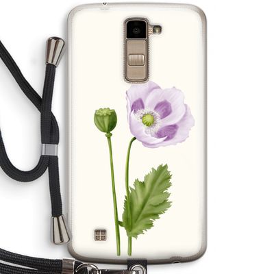 Purple poppy: LG K10 (2016) Transparant Hoesje met koord