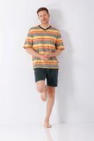 Hajo heren shortama kleurrijke strepen