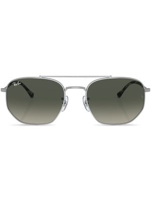 Ray-Ban lunettes de soleil à monture carrée - Argent