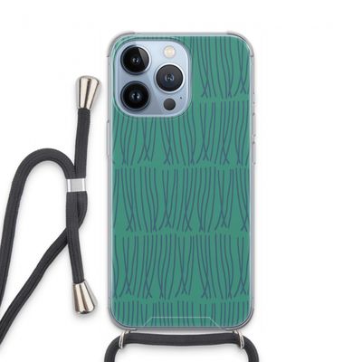 Swirls: iPhone 13 Pro Transparant Hoesje met koord