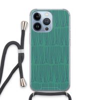 Swirls: iPhone 13 Pro Transparant Hoesje met koord