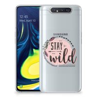 Samsung Galaxy A80 Telefoonhoesje met Naam Boho Stay Wild