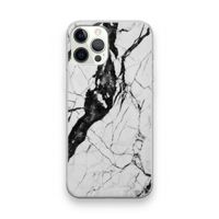 Witte marmer 2: iPhone 12 Pro Transparant Hoesje