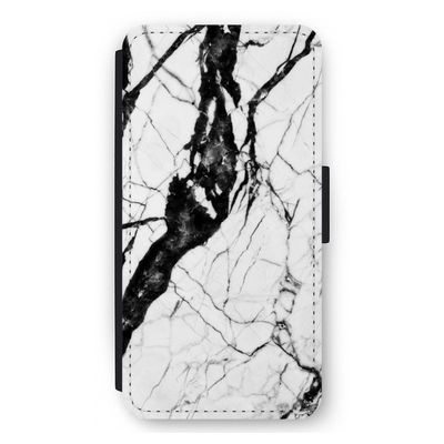 Witte marmer 2: iPhone 12 Pro Max Flip Hoesje