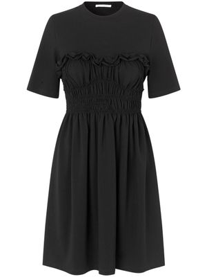 Cecilie Bahnsen robe Valencia à fronces - Noir