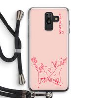 Best Friends: Samsung Galaxy J8 (2018) Transparant Hoesje met koord