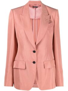 TOM FORD blazer cintré à simple boutonnage - Rose