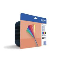 Originele inkt cartridge Brother LC-223VALBP Geel (4 Stuks)