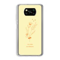 No rain no flowers: Xiaomi Poco X3 NFC Transparant Hoesje