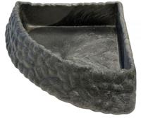 Repto deco corner dish grey xl - Aquadistri