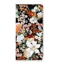Smart Cover voor Samsung Galaxy S24FE Dark Flowers