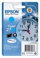 Epson Alarm clock Singlepack Cyan 27XL DURABrite Ultra Ink - thumbnail