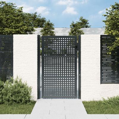 Poort 105x175 cm staal antracietkleurig