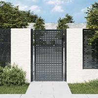 Poort 105x175 cm staal antracietkleurig