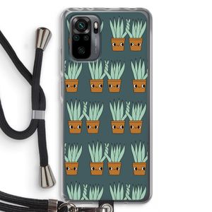 Sansevieria: Xiaomi Redmi Note 10 Pro Transparant Hoesje met koord