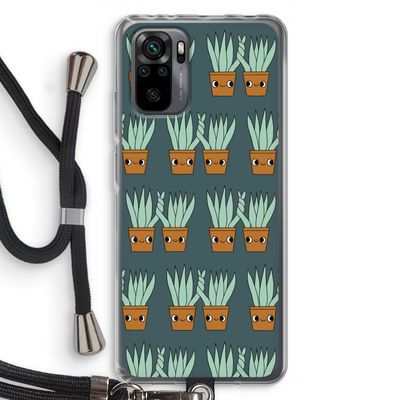 Sansevieria: Xiaomi Redmi Note 10 Pro Transparant Hoesje met koord