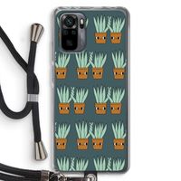 Sansevieria: Xiaomi Redmi Note 10 Pro Transparant Hoesje met koord