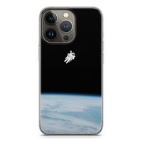 Alone in Space: iPhone 13 Pro Transparant Hoesje Alone in Space: iPhone 13 Pro Transparant Hoesje