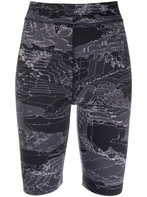 MCQ short de cyclisme à taille haute - Noir