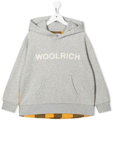 Woolrich Kids sweat à logo brodé - Gris