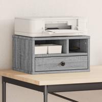VidaXL Printerkastje 40x32x22,5 cm bewerkt hout grijs sonoma eiken