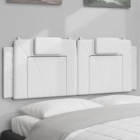 Hoofdbordkussen "Viana" 152 cm kunstleer wit