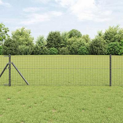 Hekpalen 12 pcs Grijs 60 cm Poedergecoat staal