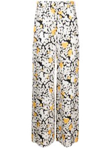 Lanvin pantalon ample à fleurs - Blanc