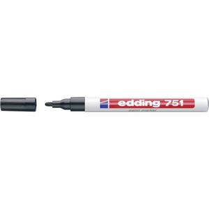 Edding Glanzlackmarker 4-751-1-1001 Lakmarker Zwart 1 mm, 2 mm