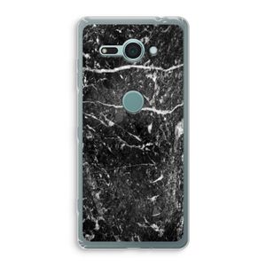 Zwart marmer: Sony Xperia XZ2 Compact Transparant Hoesje