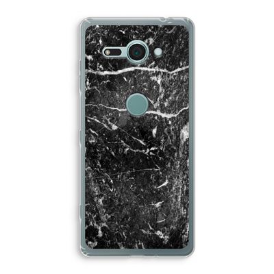 Zwart marmer: Sony Xperia XZ2 Compact Transparant Hoesje