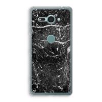Zwart marmer: Sony Xperia XZ2 Compact Transparant Hoesje