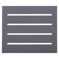 Leen Bakker - Hutwand Ties - Antraciet - Dicht - 1 Stuk - Grenenhout - Grijs - 86x74.5x1.5 Cm