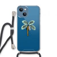 Palmboom: iPhone 13 mini Transparant Hoesje met koord