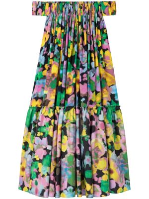 AZ FACTORY x Lutz Huelle robe mi-longue Gaia à fleurs - Rose