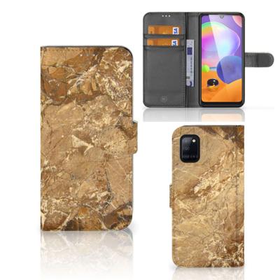 Samsung Galaxy A31 | Bookcase | Marmer Creme