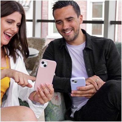 Accezz Liquid Silicone Backcover voor Samsung Galaxy S25 Ultra Telefoonhoesje Roze