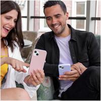 Accezz Liquid Silicone Backcover voor Samsung Galaxy S25 Ultra Telefoonhoesje Roze