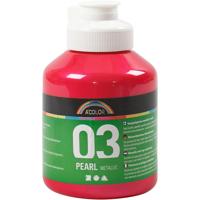A-color Acrylverf metallic, metallic, roze, 500 ml/ 1 fles