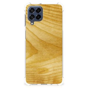 Samsung Galaxy M53 Stevig Telefoonhoesje Licht Hout