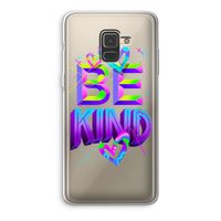 Be Kind: Samsung Galaxy A8 (2018) Transparant Hoesje