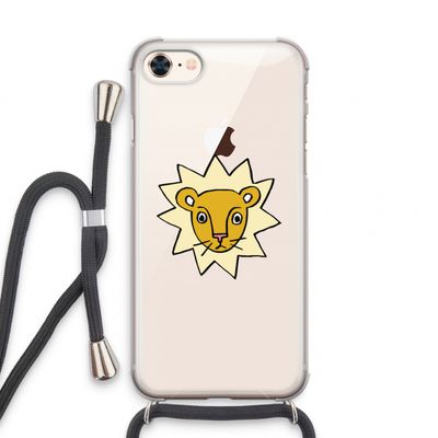 Kleine leeuw: iPhone 7 Transparant Hoesje met koord
