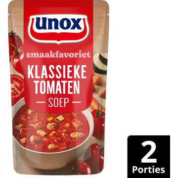 Unox Smaakfavoriet Soep In Zak Klassieke Tomaten 570 ml bij Jumbo
